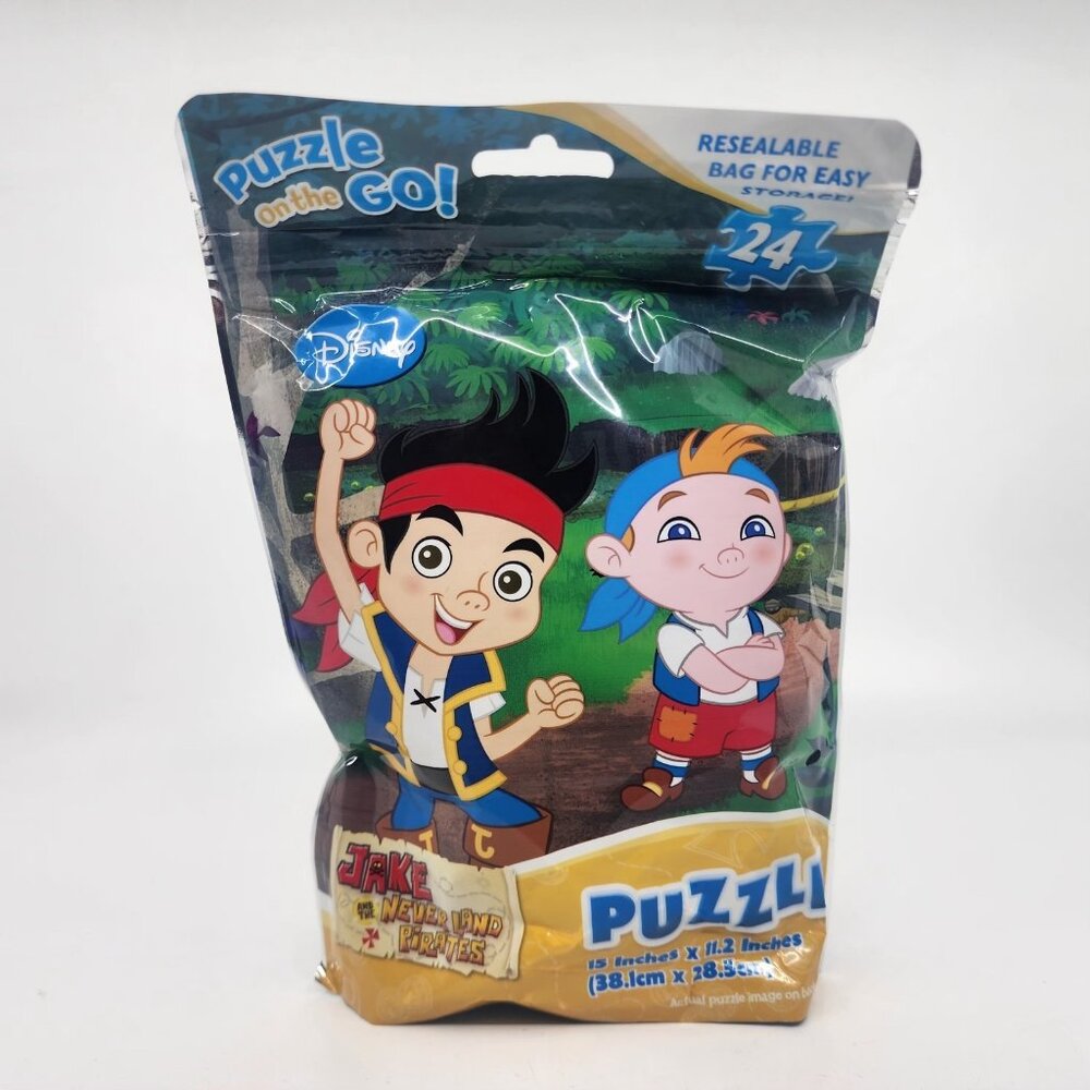 Disney Jake and The Never Land Pirates Puzzle On The Go 24 Piece Resealable